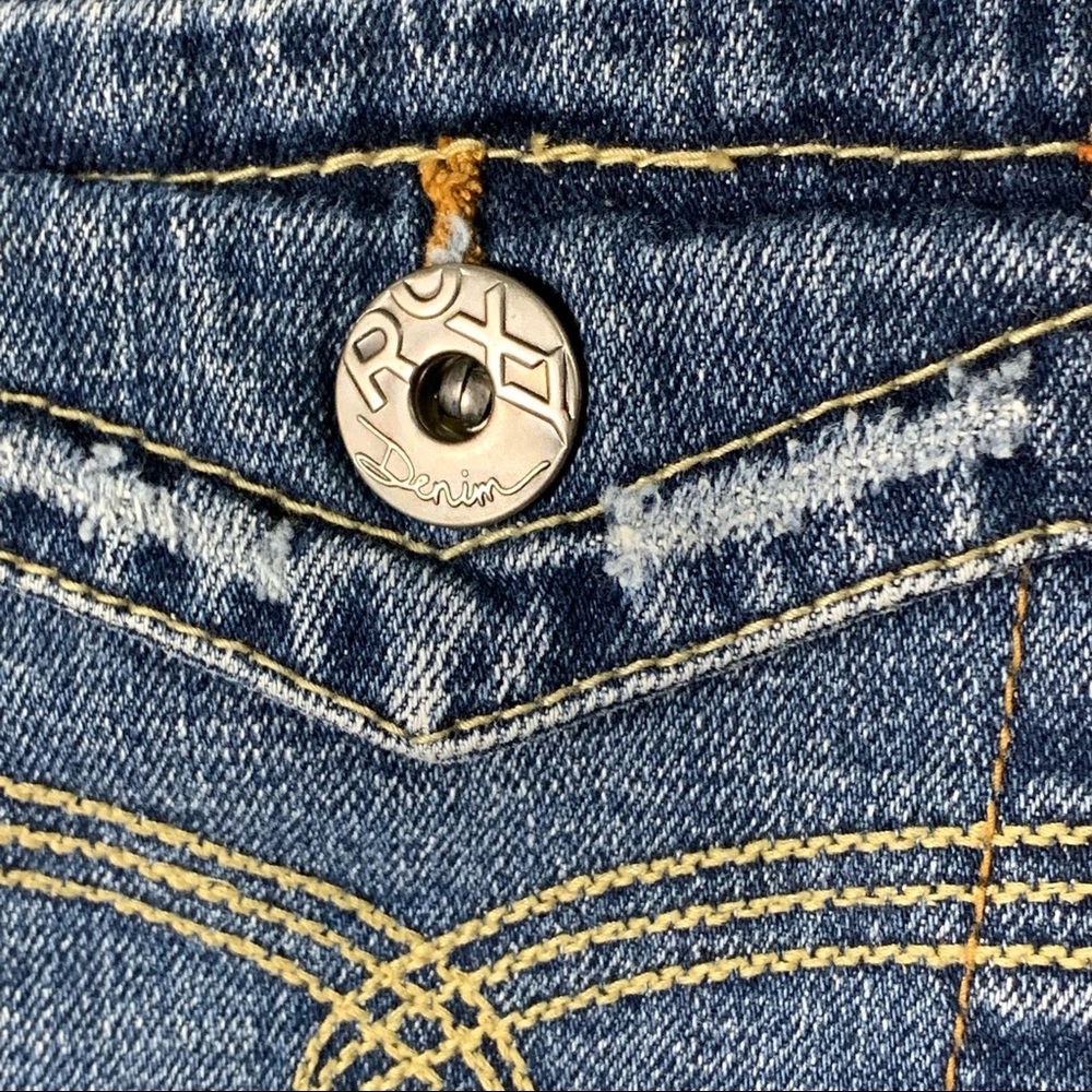 Roxy Cropped Denim Jean Pants - Picture 9 of 12
